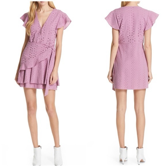 Anthropologie Dresses & Skirts - Anthropologie Dolan Patsy Eyelet Wrap Dress Size XS